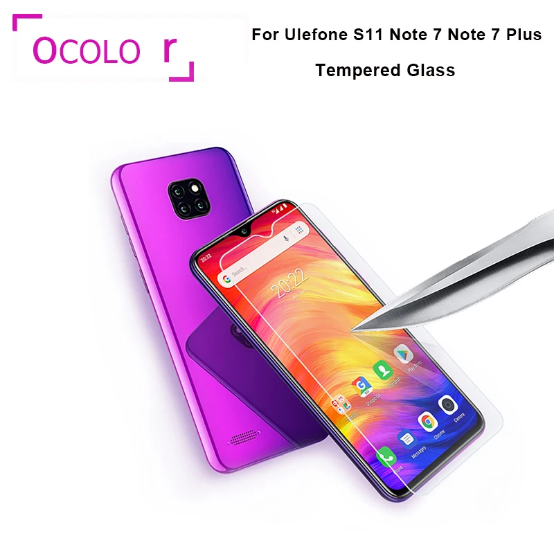 Ocolor для Ulefone S11 Note 7 Plus стальная закаленная стеклянная пленка сменная защита