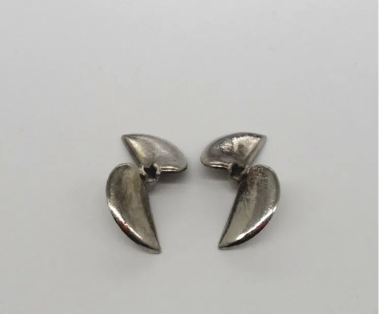 Модель металлическая игрушка с пропеллером лопасть лодки листья две диафрагмы 3