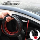 16-ти метровый двери автомобиля резиновые уплотнительные полоски двойной Слои Уплотнения наклейки для дверь багажника капот автомобиля звук изоляционный уплотнитель полоски