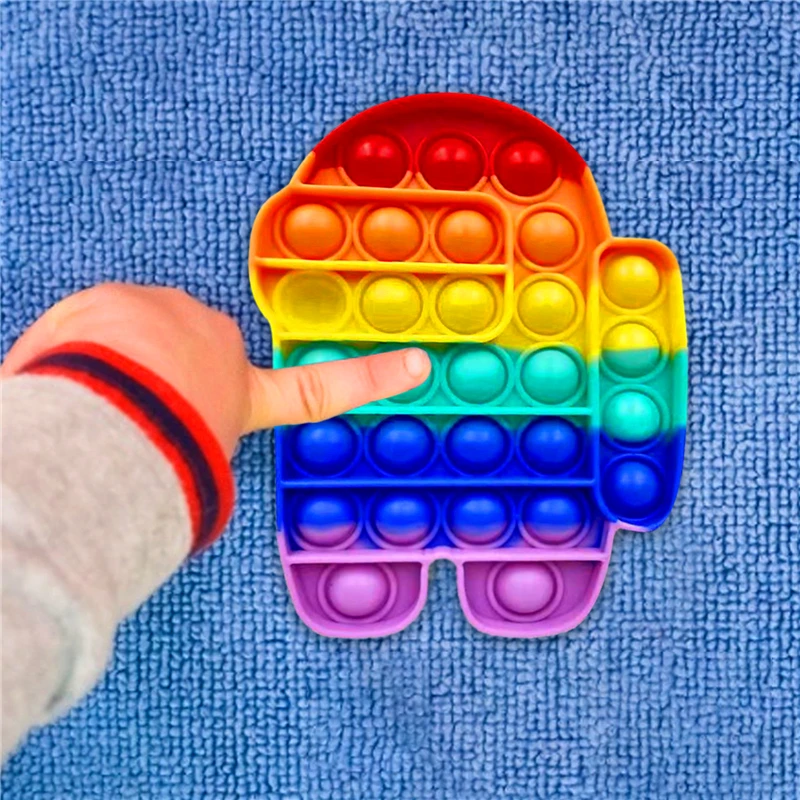 Среди Bubble сенсорная игрушка пуш ап Непоседа хлопки потребности смять взрослого