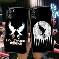 hollywood undead hard for xiaomi redmi note 10s 10 9t 9s 9 8t 8 7s 7 6 5a 5 pro max soft black phone case