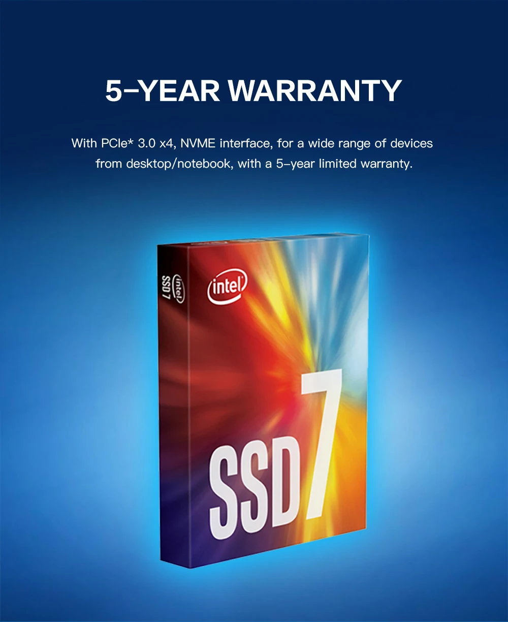 Intel SSD 760P серии 128 Гб ssd NVME TLC m.2 2280 PCIe 3,0x4 SSD 256 ГБ 512 1 ТБ 2 ТБ твердотельный накопитель для ноутбука
