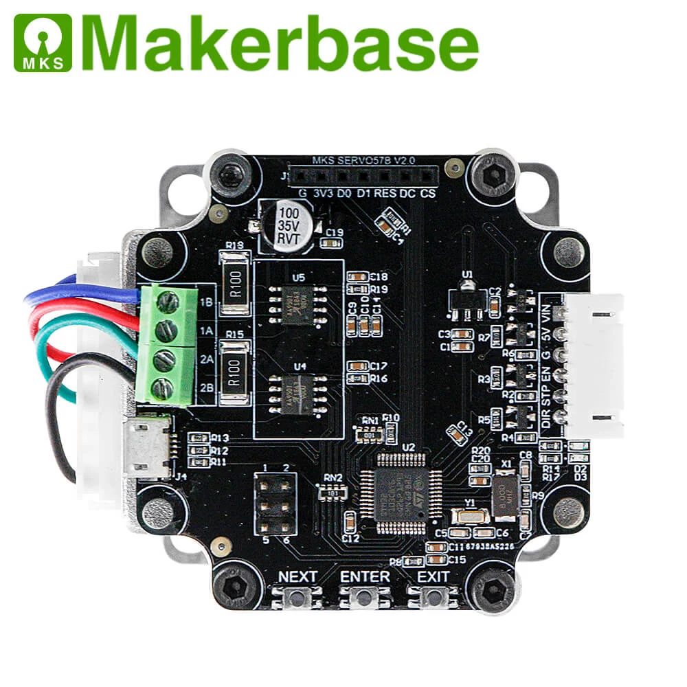Шаговый двигатель с замкнутым контуром Makerbase MKS SERVO57B STM32 57 сервопривод пластиной