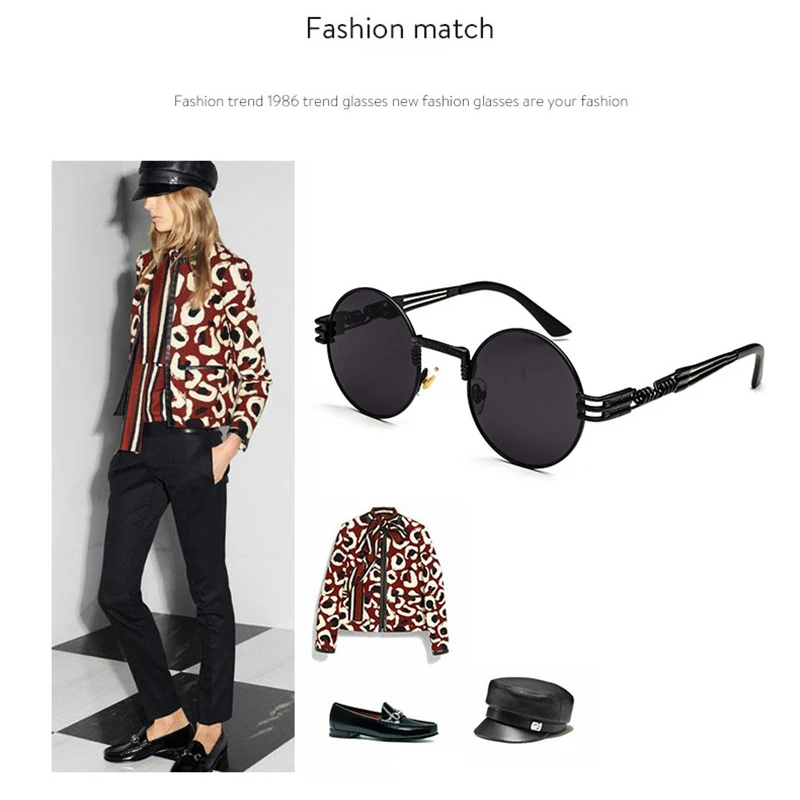 KANDREA 2020 женские круглые пластиковые солнцезащитные очки брендовые дизайнерские