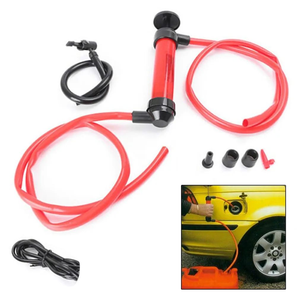 Manual Oil Pump For Pumping Gas Siphon SuckerTransfer Hand Liquid Water Chemical Transfer Car-styling 8mm | Автомобили и