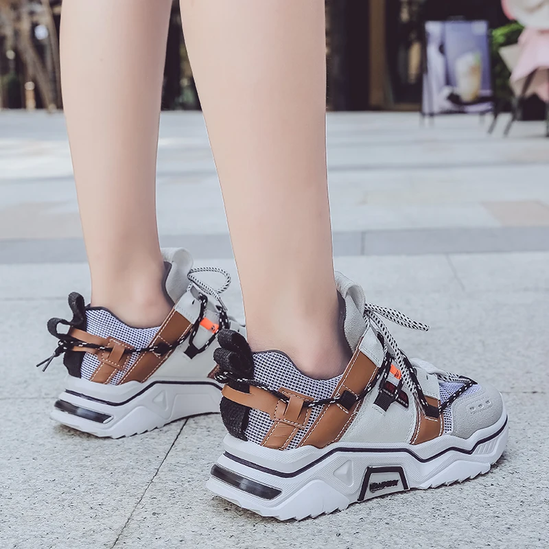 Женская обувь модные повседневные кроссовки для прогулок сетчатые дышащие туфли