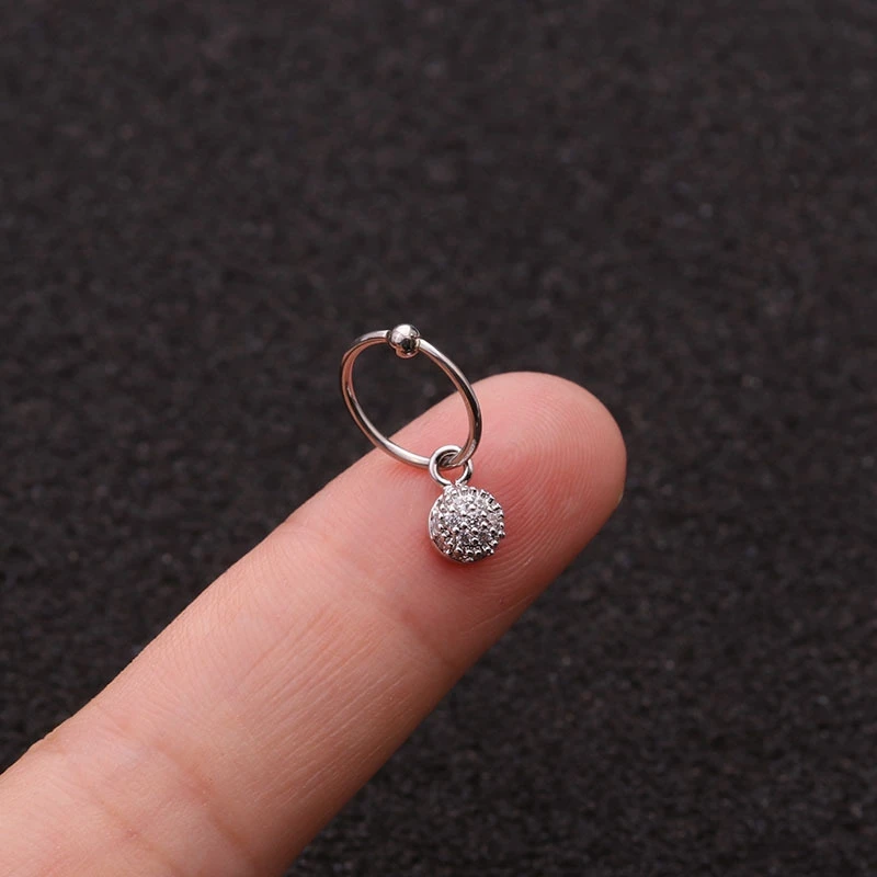 MISANANRYNE Новинка 1 шт Золотое сердце шестиугольник Кристалл tragus daith серьги
