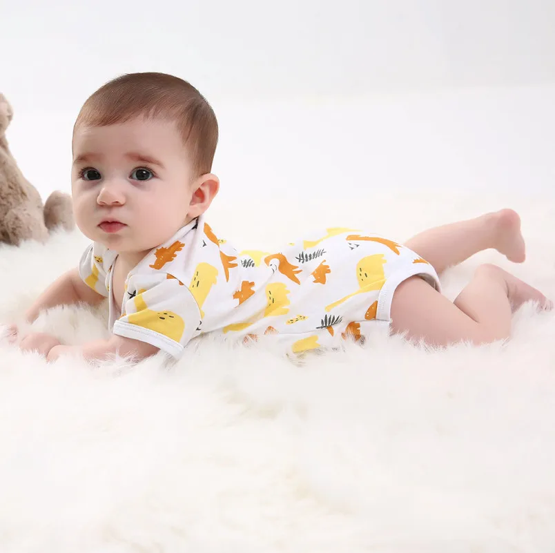 Модные боди для девочек на 1-й день рождения хлопковые комбинезоны унисекс с