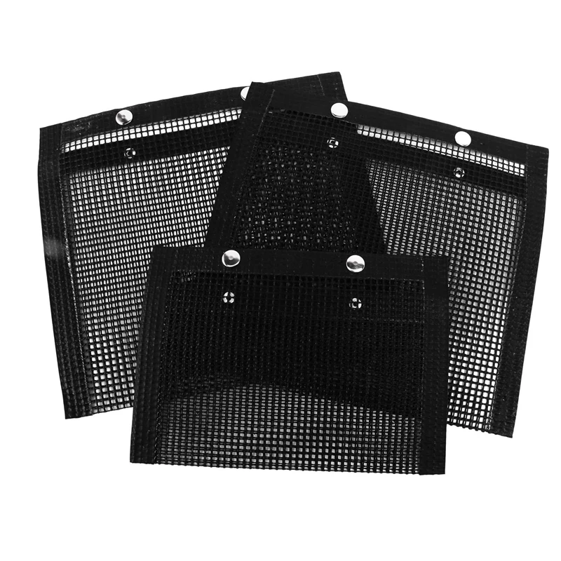 

3 Pcs Non-Stick Mesh Grilling Bag Non-Stick BBQ Bake Bag Outdoor Picnic Tool