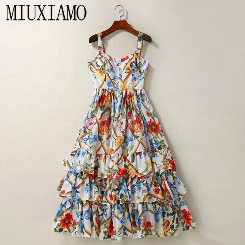 Модельное дизайнерское платье MIUXIMAO весеннее женское бальное на