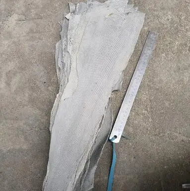 gray 1 шт цветные натуральные лососевые рыбьи кожаные кусочки разных цветов DIY сумка Пояс Обувь Аксессуары 45*10 см - Цвет: gray