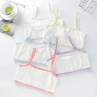 Мягкий Невидимый Топ, бюстгальтер, Повседневная хлопковая майка для девочек-подростков, тренировочное нижнее белье