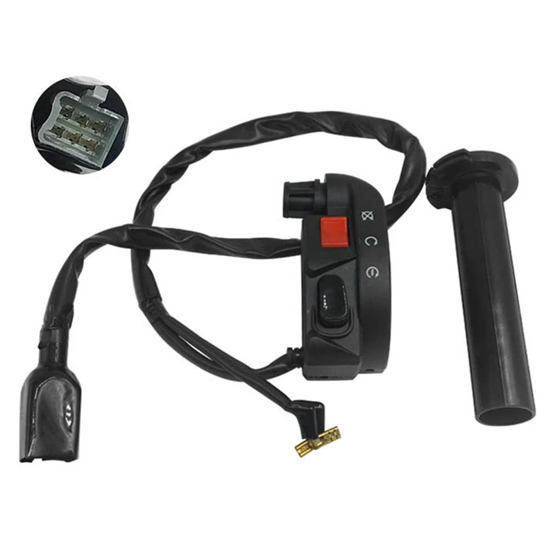 

22MM Universal Motorcycle Combination Switch Combination Handlebar Throttle Handle Throttle Start Switch for Kawasaki