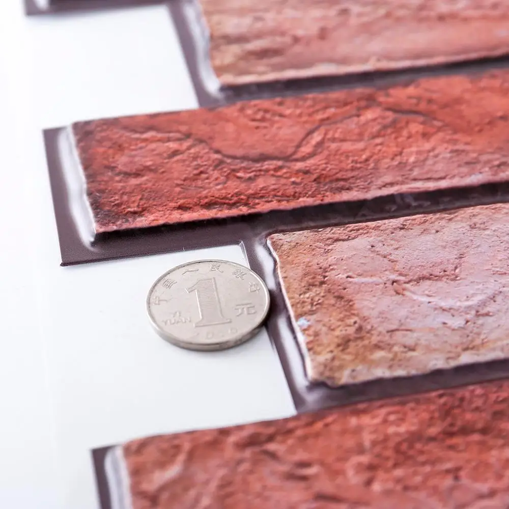 3D виниловый кирпич водостойкие самоклеящиеся обои от кожуры и палочки мозаичный