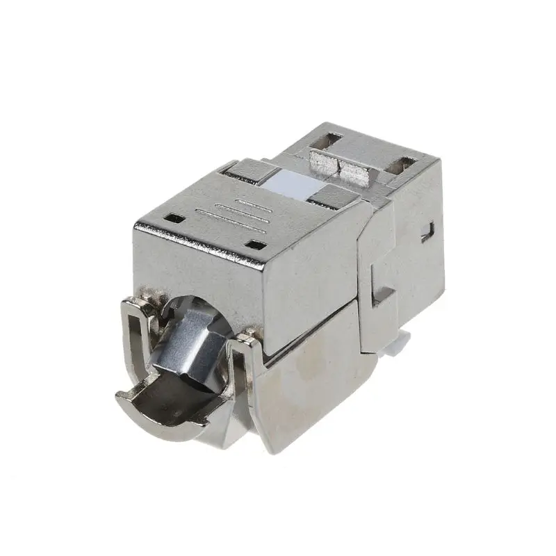 1 шт. RJ45 Keystone Cat6 Cat6A Экранированный FTP цинковый сплав модуль Jack коннектор