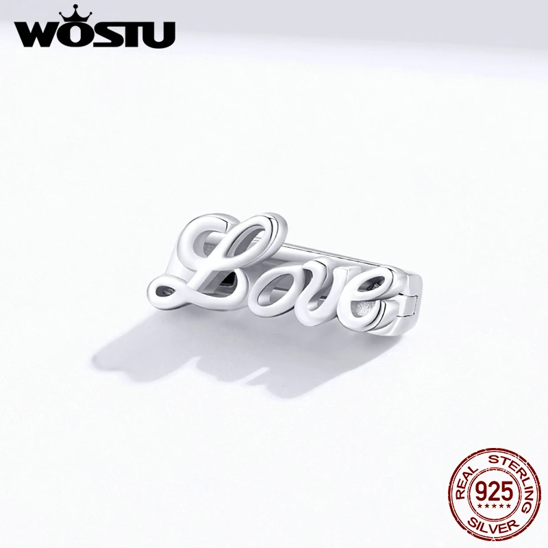 WOSTU Love бусы из стерлингового серебра 925 пробы свадебные амулеты оригинальный