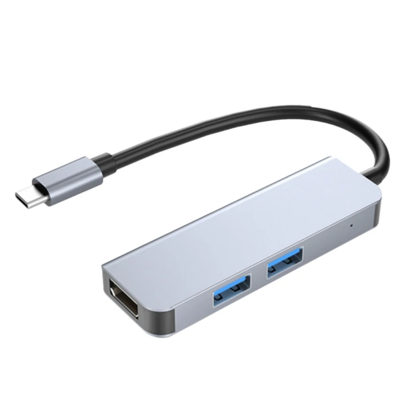 

Док-станция типа C, USB x 2 + HDMI-совместимая док-станция «Три в одном» для ПК и ноутбука