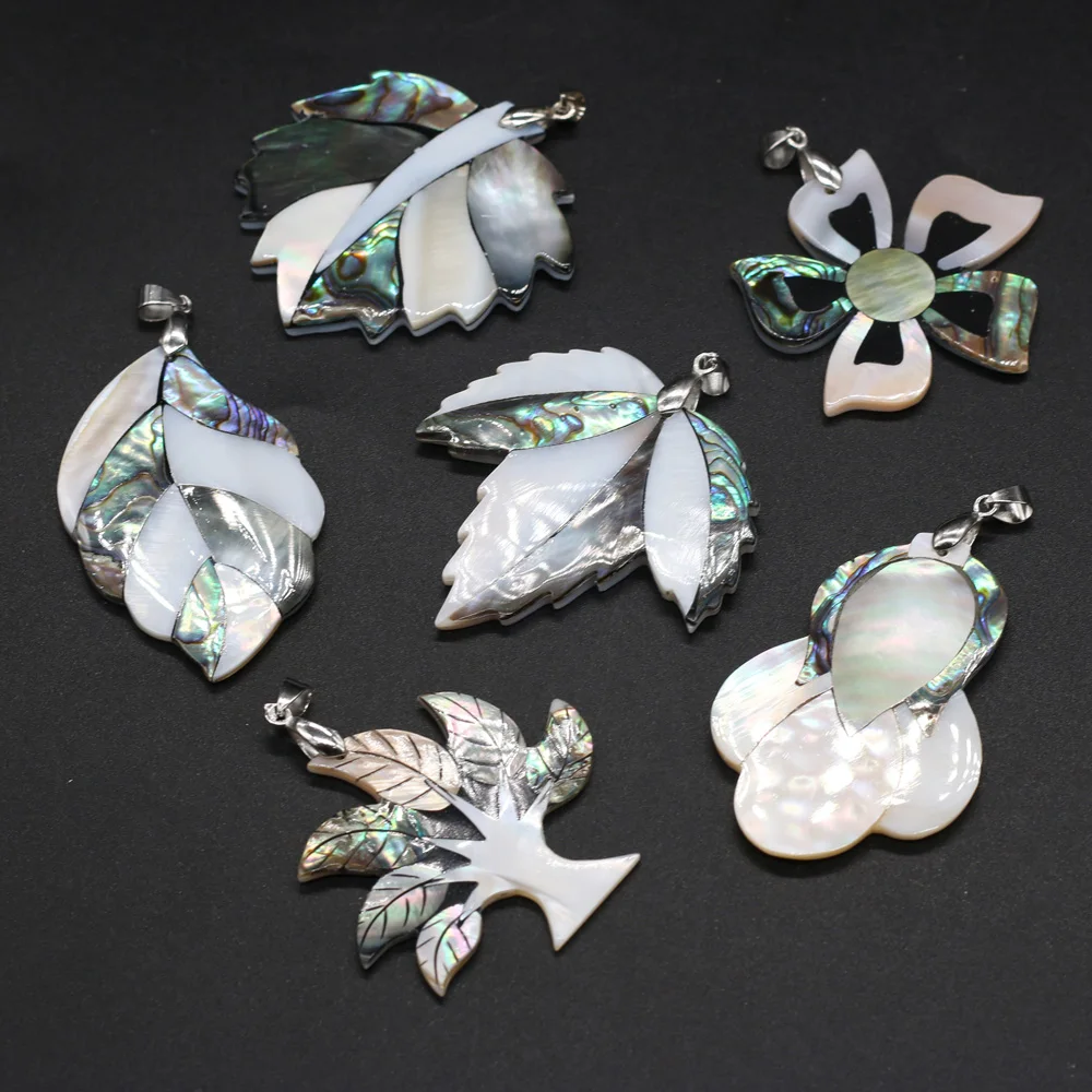 

New 2022 Natural Shell Pendant Fashion High-quality Jewelry for Making DIY Necklace Accessories Size 35x58mm Gifts
