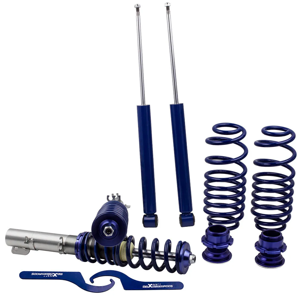 Coilover для VW Golf MK4 1J Skoda Octavia 1U синяя понижательная пружина амортизатор AUDI A3 MK1 8L 1996