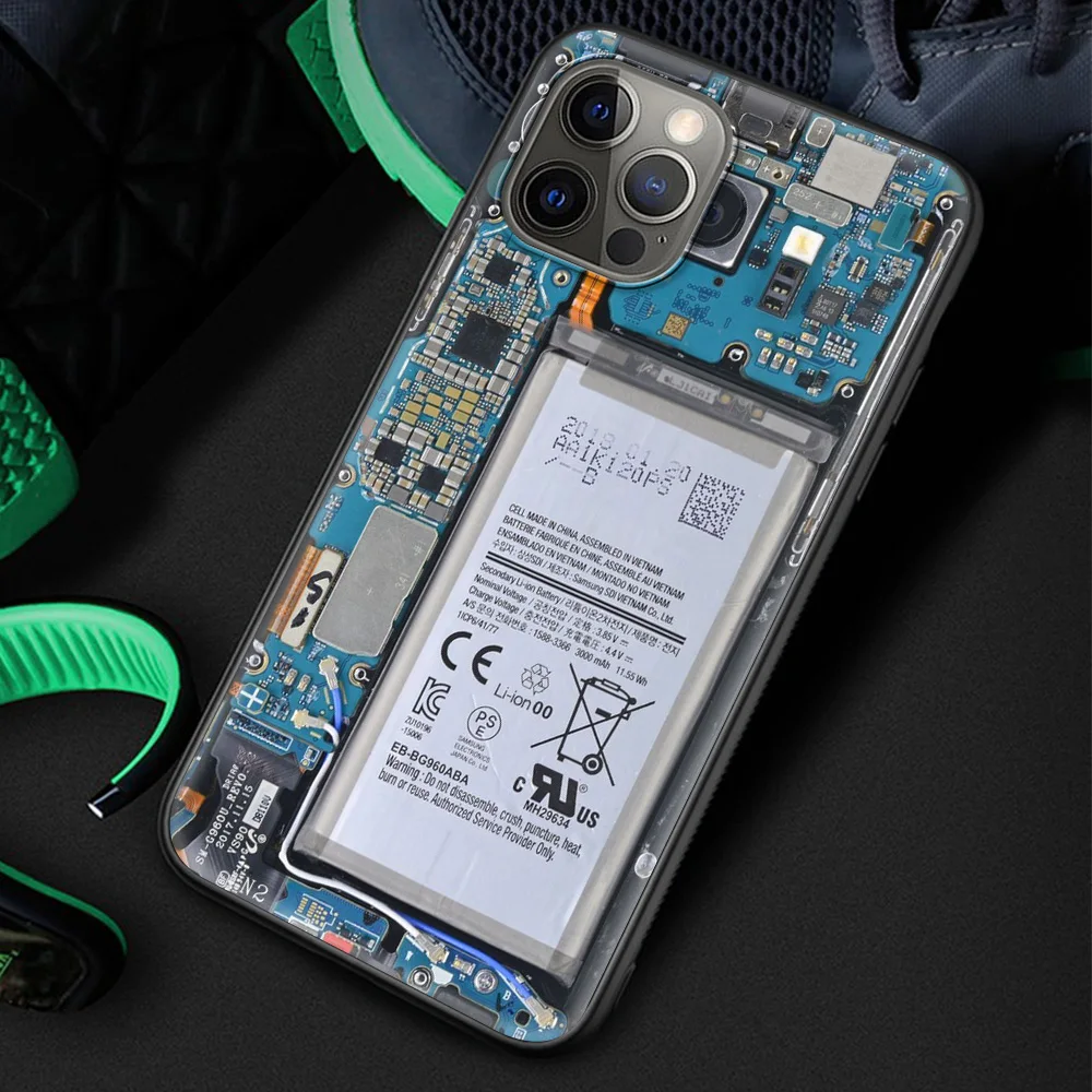 

Circuit Board Silicone Soft Cover for iPhone 12 11 Pro MAX Luxury Phone Case XR X XS MAX 8 7 6 6S Plus Coque Shell