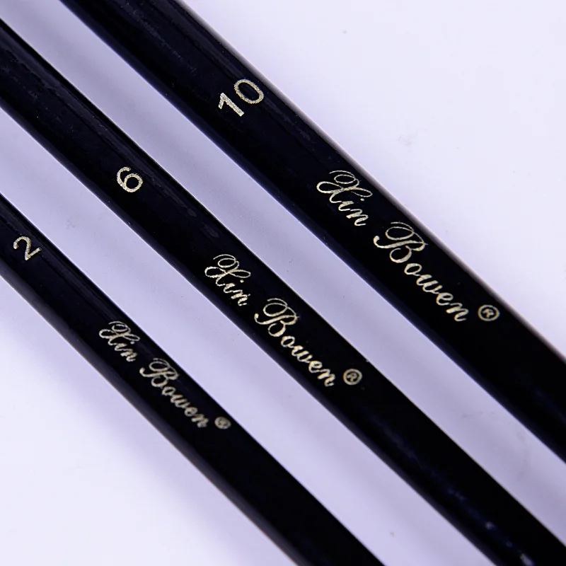 Кисть для рисования с деревянной ручкой товары рукоделия акварельная ручка