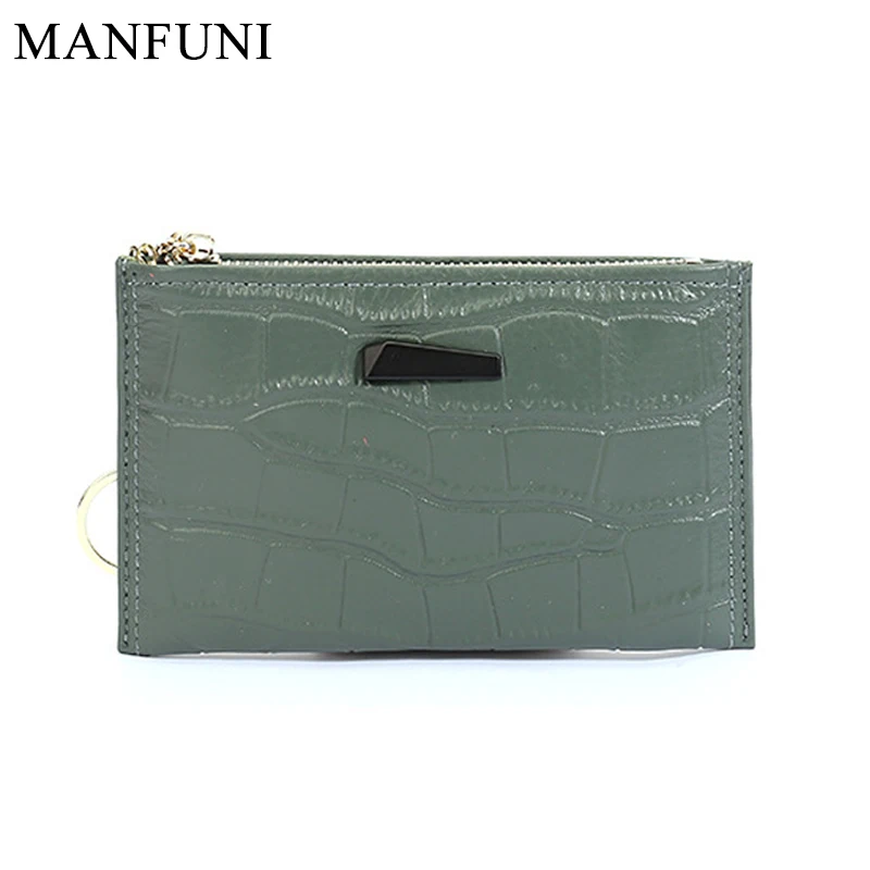 

Luxury Real Leather Short Women Wallet Mini Zipper Soft Purses Key Bags Girl Coin Purse Gift For Money Pocket Thin Wallets