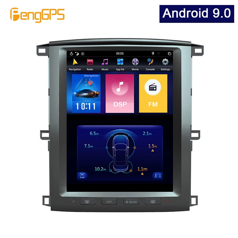 

Android 9,0 вертикальный экран GPS навигация для Lexus LX470 для Toyota LC100 2002-2007 автомобильный стерео аудио плеер головное устройство