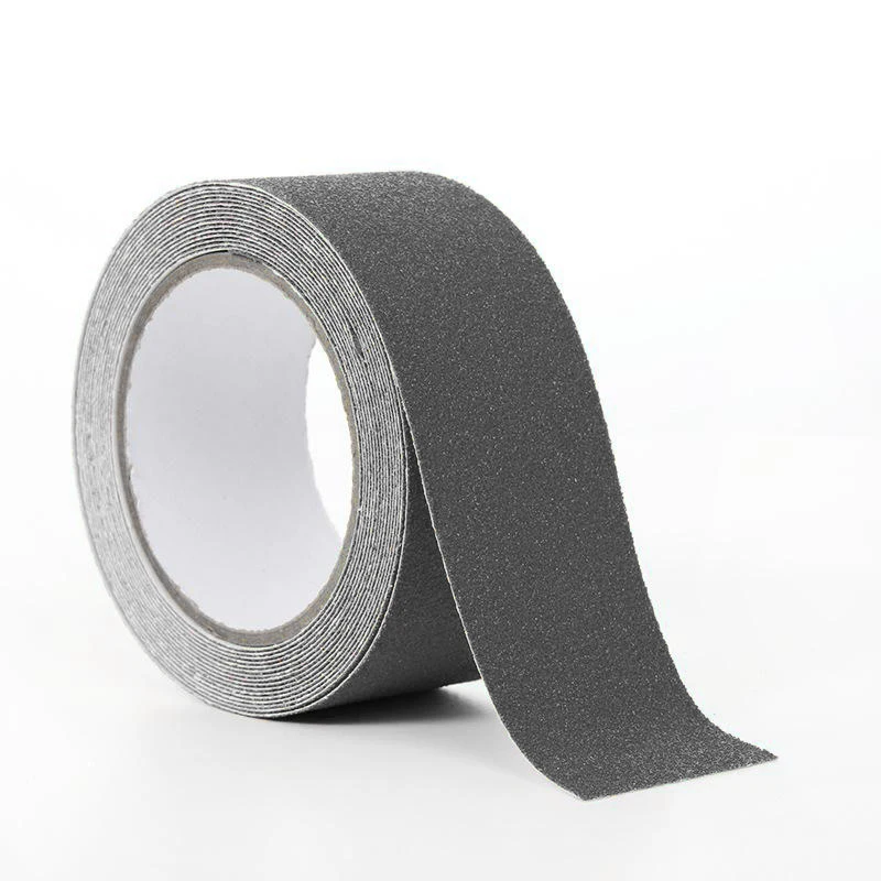 

7 colors Rubber Non-slip Tape 5m Long 5cm Wide Black White Gray Transparent Floor Stair Step Anti Slip Abrasive Safety Strip