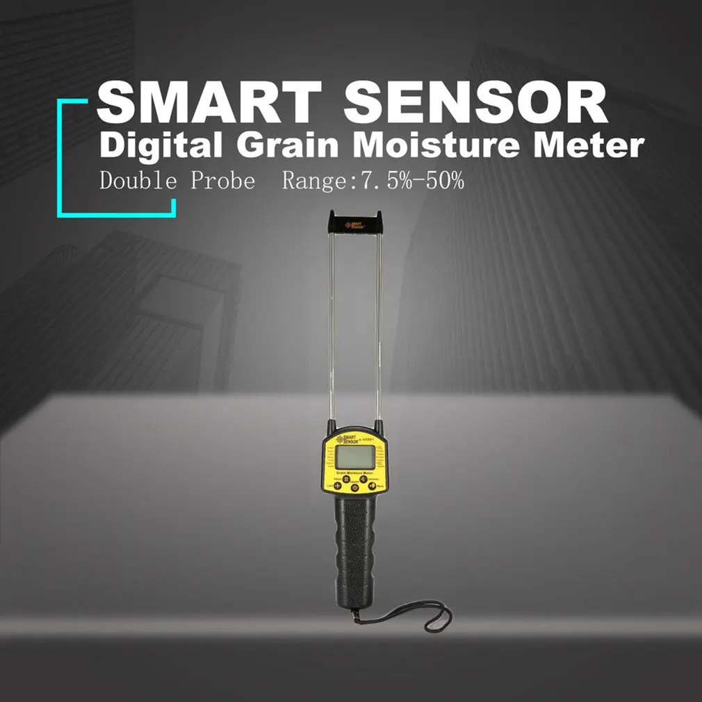 

AR991 Professional Digital Grain Moisture Meter for Corn Wheat Rice Bean Peanut Grain Measurement Moisture Tester