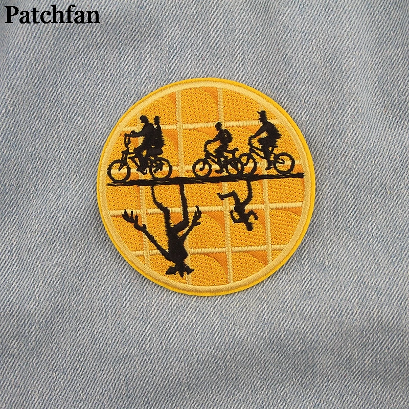 Patchfan очень странные дела круглый аппликационные заплатки Сделай Сам Утюг на