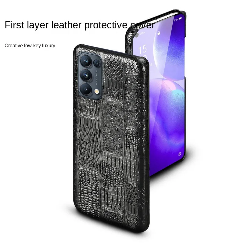 for oppo reno5 leatherhalf a pack phone case is suitable reno5 pro 5propuls reno6 pro f17 f17pro a79 reno ace 2 4 pro a97 shel free global shipping