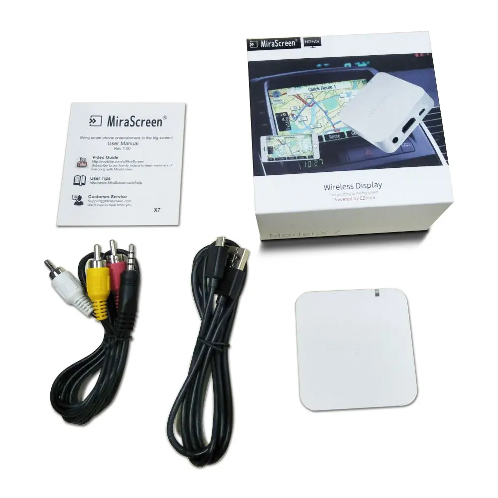Anycast Miracast автомобильный WiFi ключ HDMI приемник ТВ X7 Mira экран такой же Mirroring AV + Push