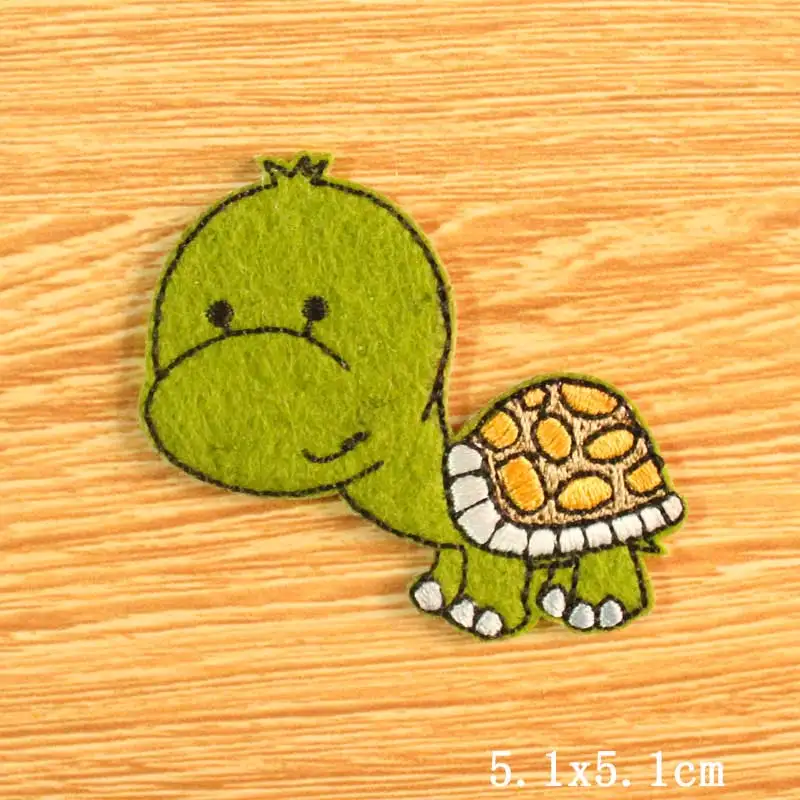 Нашивки для одежды с изображением животных из мультфильма в форме единорога