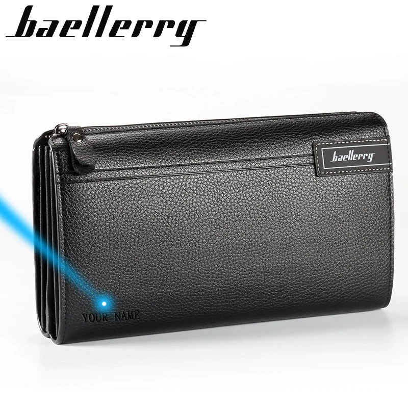 Длинный кошелек Baellerry для мужчин вместительные кошельки деловой клатч