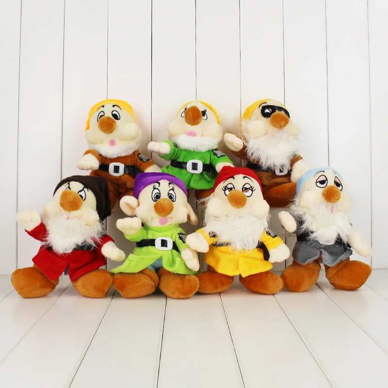 8 шт./лот плюшевые игрушки принцессы в стиле сказок Белоснежка и семь гномов