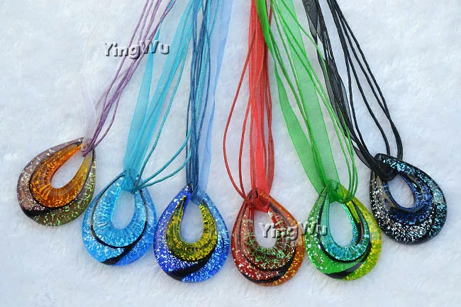 Капля воды блеск закрученный узор лэмпворк муранская итальянская венецианская