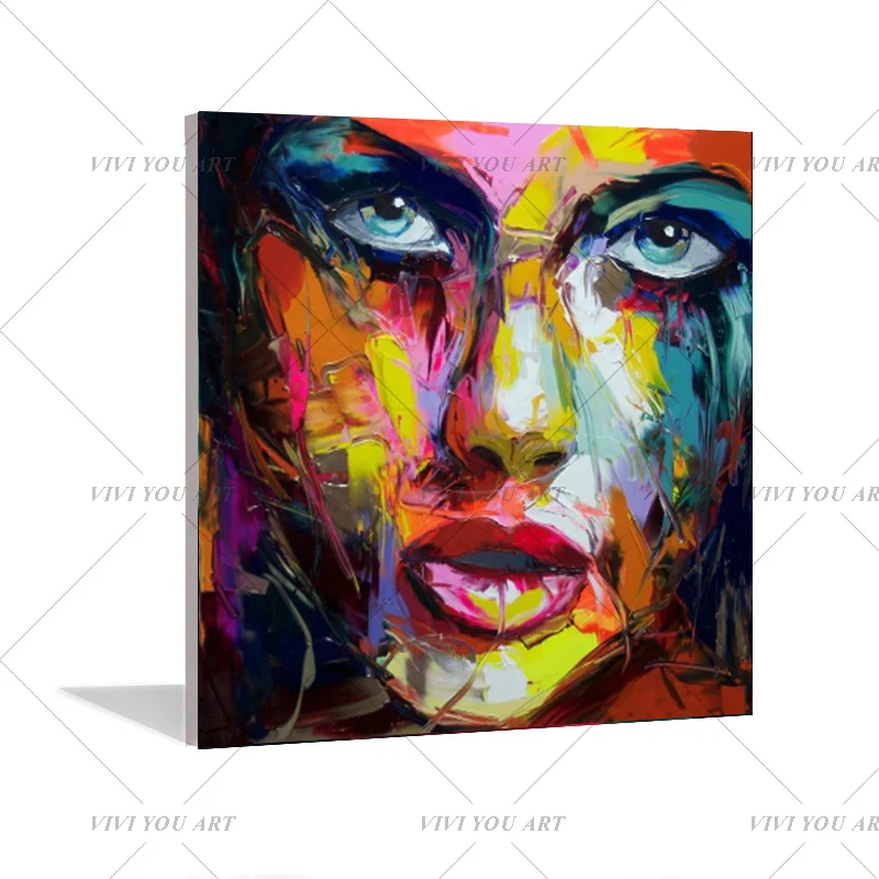 Большой размер палитра нож цвет Портрет персонаж лицо холст живопись для