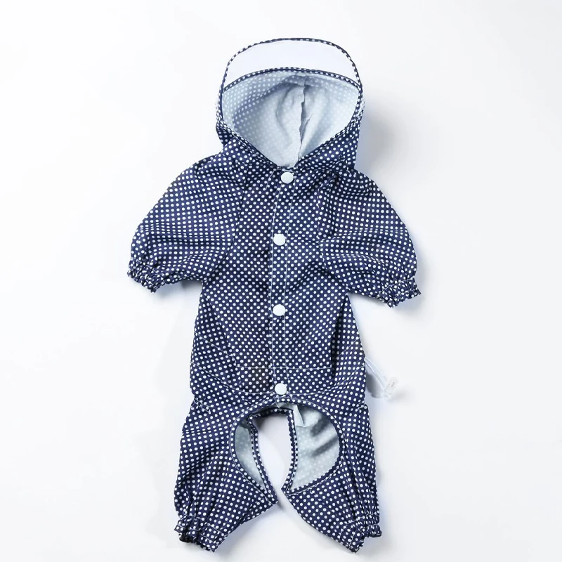 Дождевик для милой собаки водонепроницаемый дождевик в горошек щенка дождь