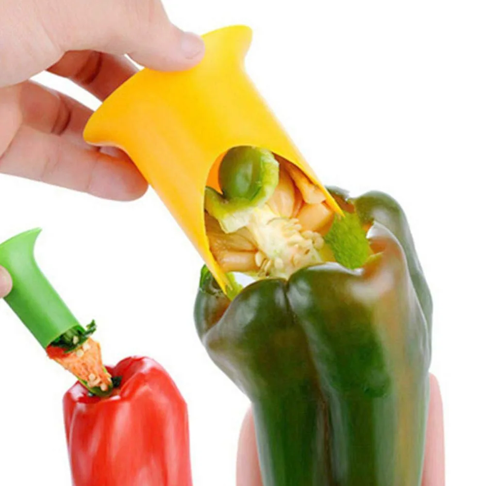 2 шт. креативные томатные пробирки слайсер для перца устройство удаления семян