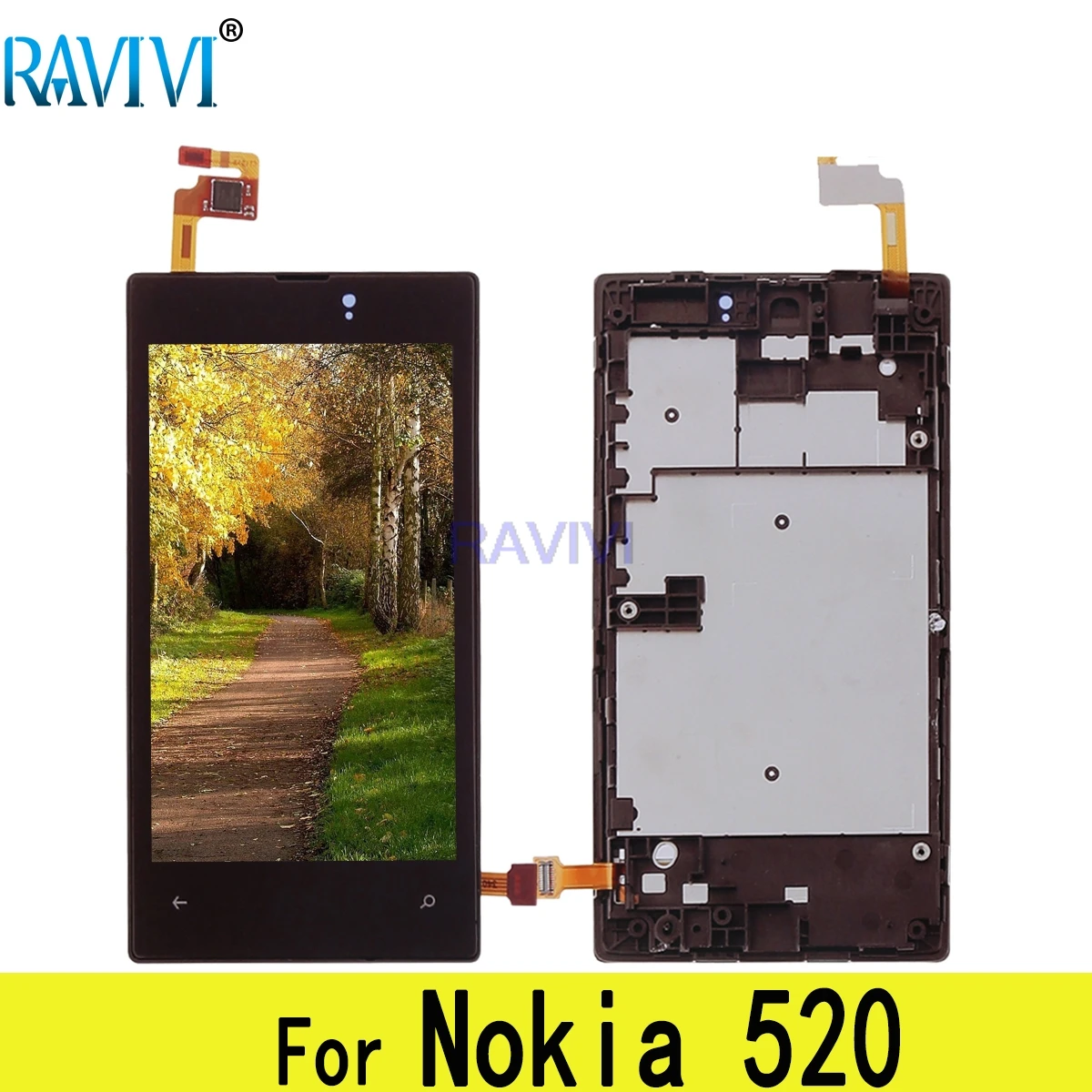 

520 ЖК-дисплей для Nokia Lumia 520 ЖК-дисплей сенсорный экран дигитайзер в сборе Замена для Nokia Lumia520