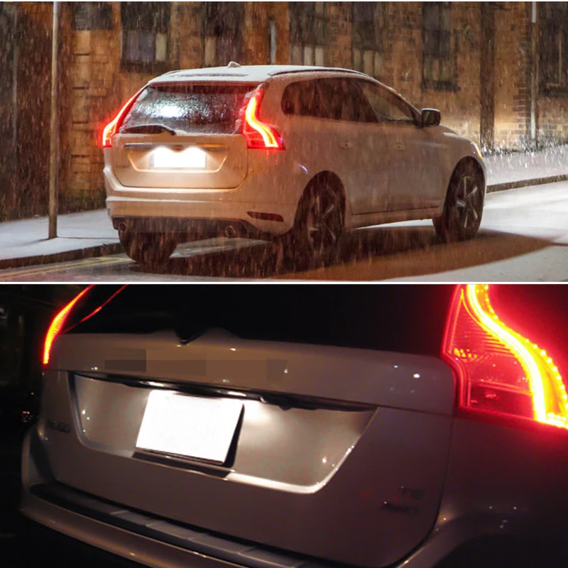 Ксеноновые Светодиодные лампы для номерного знака Volvo C30 C70 S80 V70 XC70 S40 V50 S60 V60 XC60 XC90 |