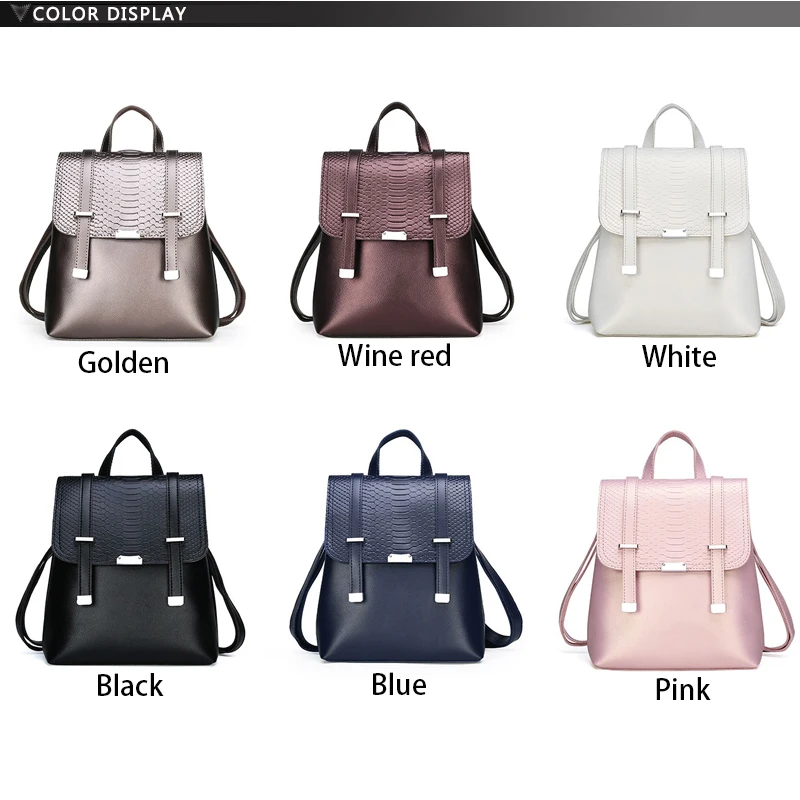 Модный женский рюкзак школьные принадлежности из искусственной кожи