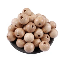 10mm12mm14mm15mm16mm 50pcs beech ball wood spacer beads for charm bracelet wholesale baby safe teether wooden round bead