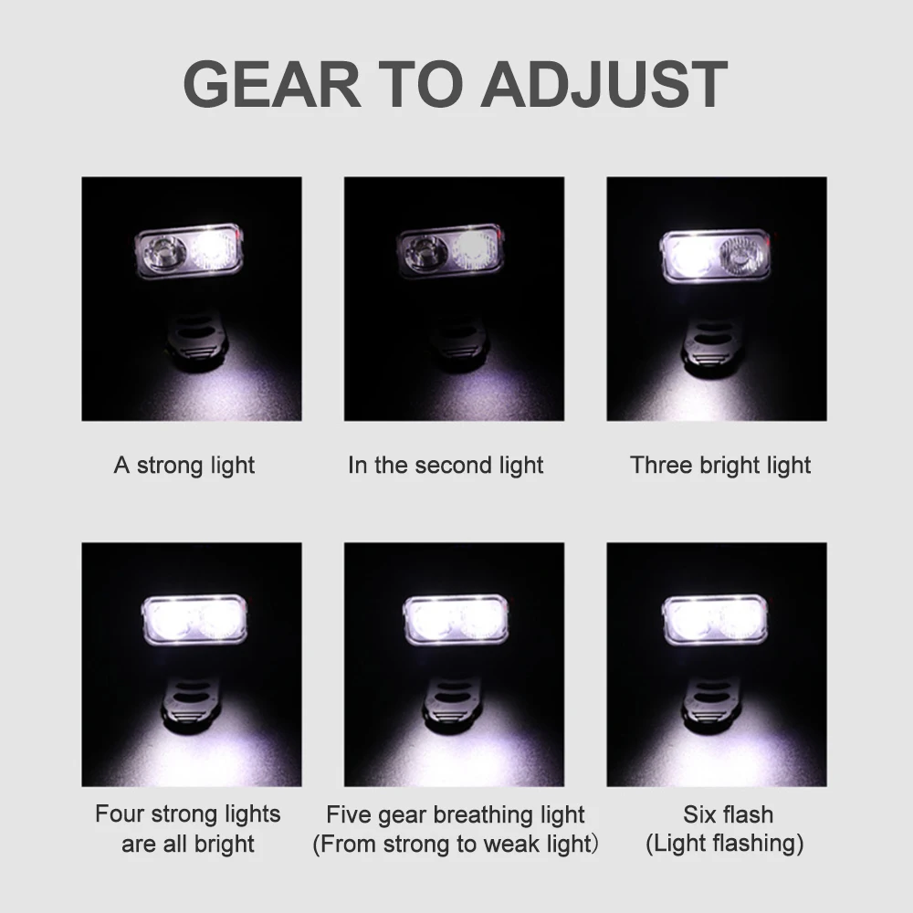 

Outdoor Energy Saving Riding Lamp Lighting Adjustable Double Lamp USB Rechargeable Bike Lamp Mountain Bike Accessoires