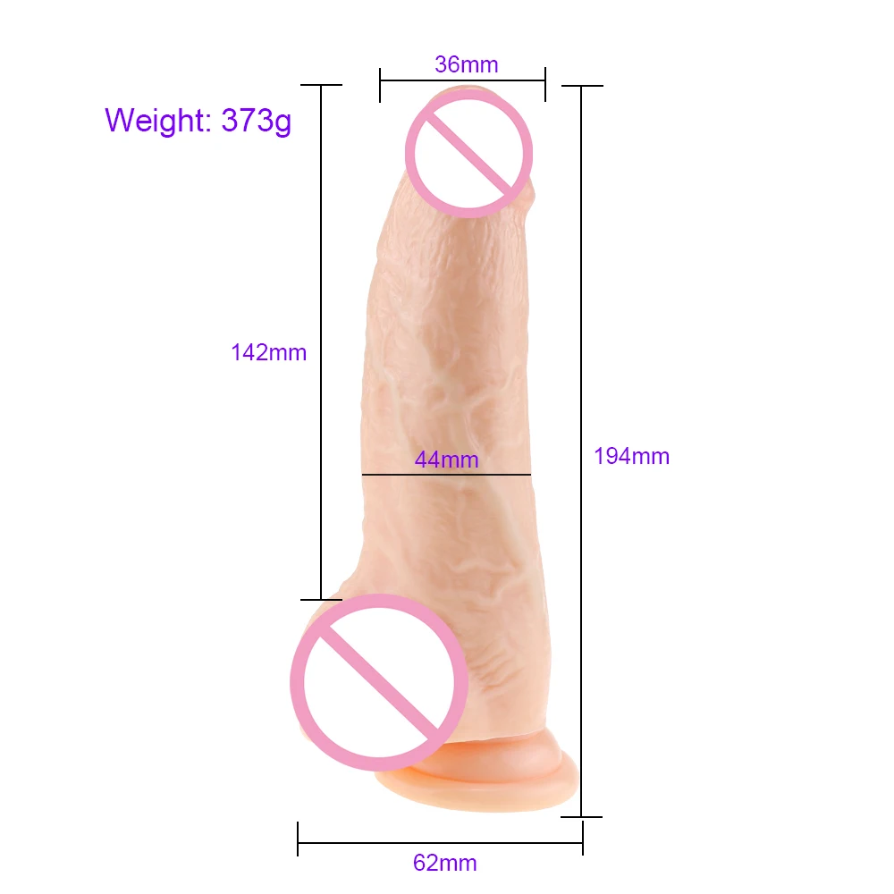 Мужской nuo194 * 360 мм Большой реалистичный фаллоимитатор с присоской ощущение кожи