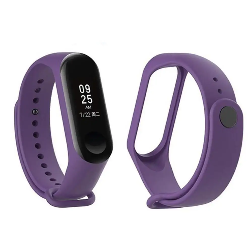 Запасной силиконовый ремешок Ремешок для наручных часов MI Band 4 3 Аксессуары смарт