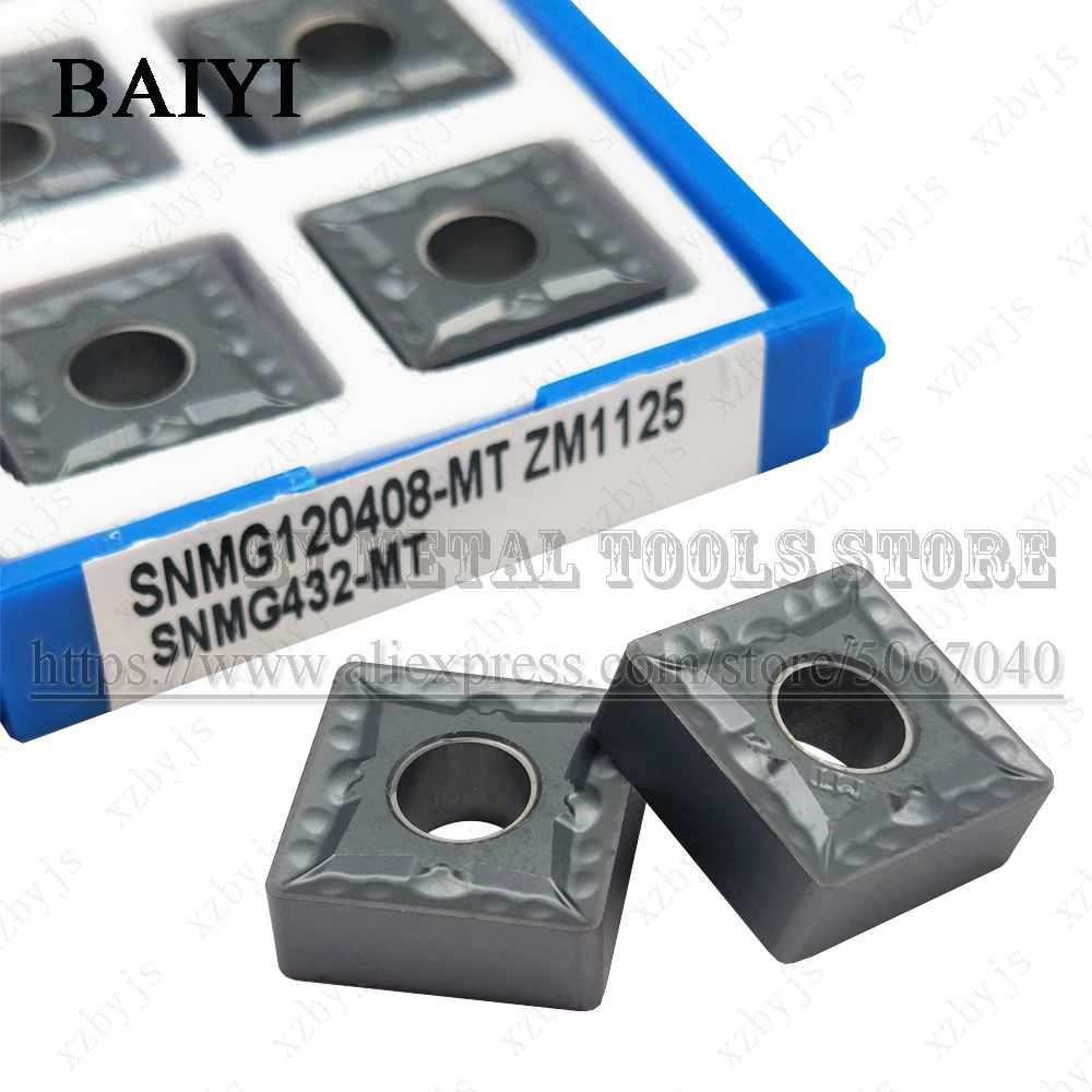 

10pcs SNMG120408-MT ZM1125 SNMG120408 SNMG432 Carbide Inserts cutter Turning tools CNC Metal lathe Turning Tool for Steel