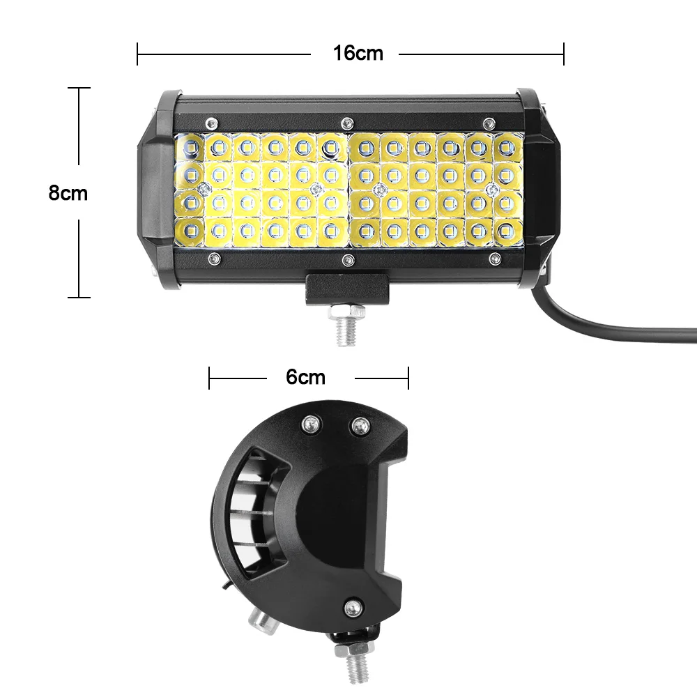 LEEPEE 6000K Точечный светильник светодиодный для тракторов Бар Offroad Автомобиль