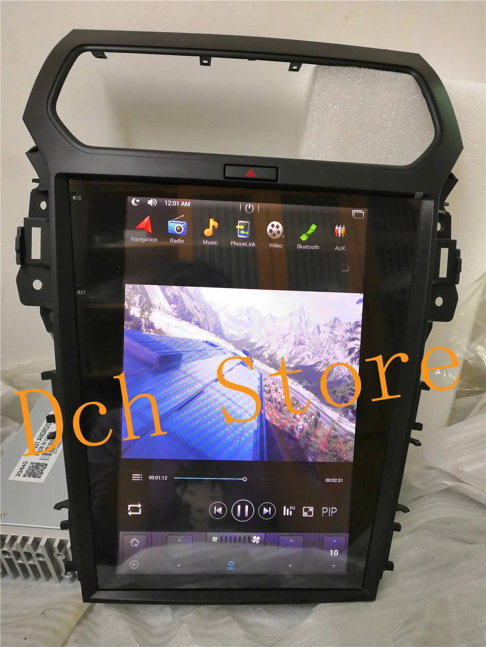 12 1 дюймов Вертикальный стиль Тесла Android 9 0 DSP автомобильный DVD-плеер GPS-навигатор