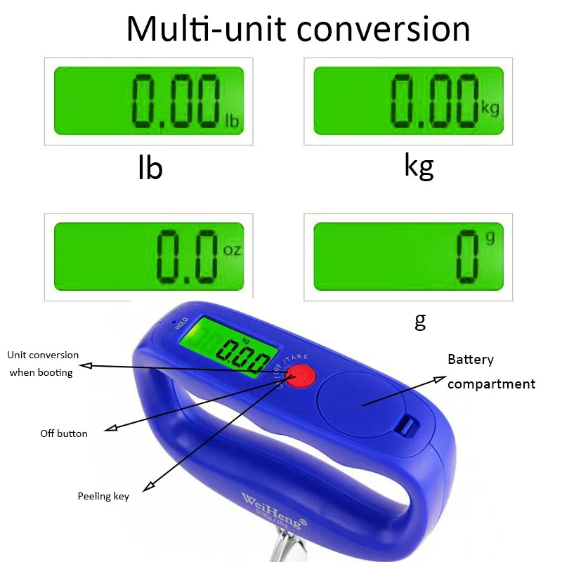 Портативные мини портативные электронные весы дорожные Li для багажа 1 шт.|Весы| |